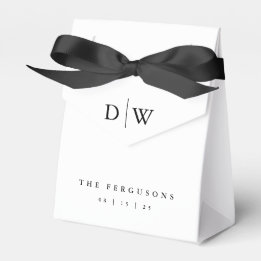 Minimalist Monogram Wedding  Favour Box