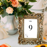 Minimalist Monogram Wedding Reception Table Number<br><div class="desc">Number your tables for guests at your wedding reception with these Minimalist Monogram Table Number Cards. Card design features monogram personalisation for the bride and groom with a modern and simple text layout. Additional wedding stationery and items available with this design as well.</div>