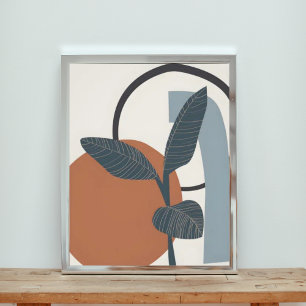 Minimalist Monstera Leaf Art Print