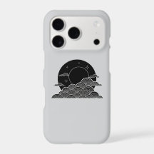 Minimalist Moon Clouds iPhone 17 Pro Case