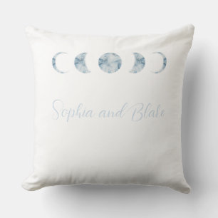 Minimalist Moon Phases Celestial Cushion