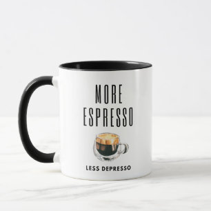Minimalist More Espresso Funny Aesthetic Coffee Mug