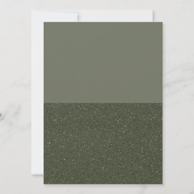 Minimalist Moss Duo Flat Card — Fully Editable (Front)