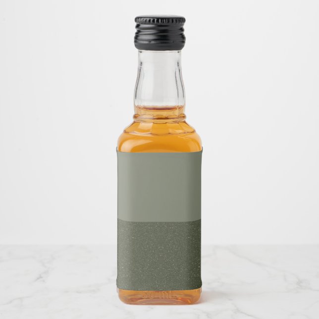 Minimalist Moss Green Gradient Label – Customise (Front)