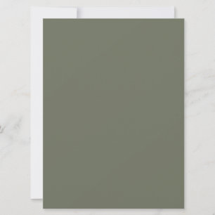 Minimalist Moss Green Invitation Card – Customise