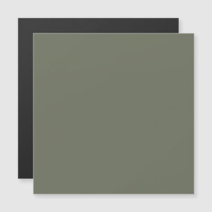 Minimalist Moss Green Magnetic Card – Customisable