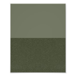 Minimalist Moss Green Poster Print – Customizable