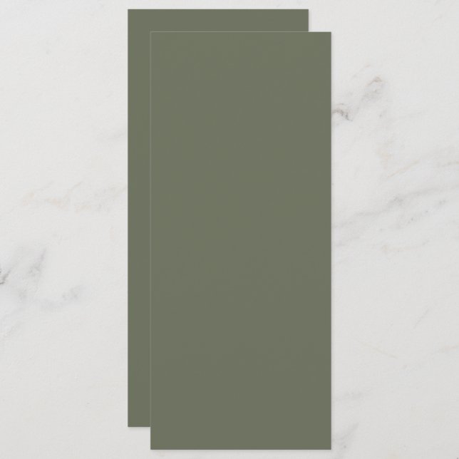 Minimalist Moss Green Save The Date – Customisable (Front/Back)