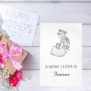 Minimalist Mother`s Day Quote  Card