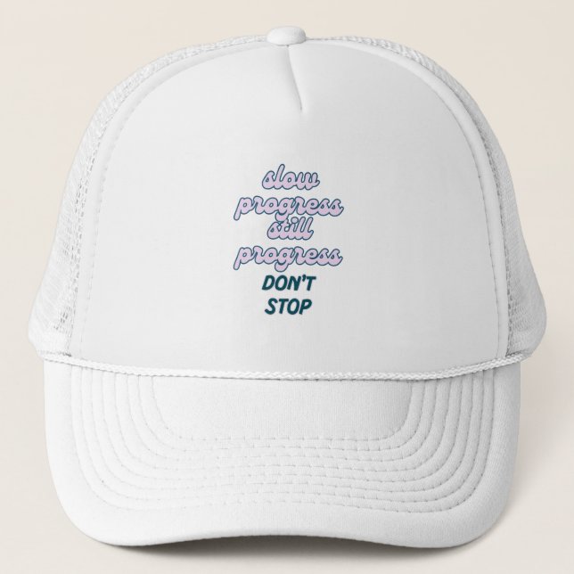 Minimalist Motivational Quote Baseball Cap (Front)