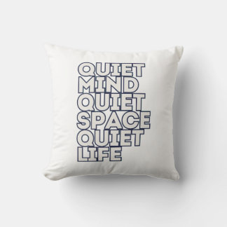 Minimalist Motivational Quote Throw Pillow — Moder