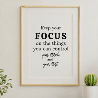 Minimalist Motivational Typography Poster