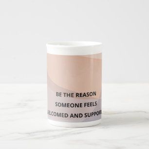 Minimalist Motivational Wall Art Print/Inspiration Bone China Mug
