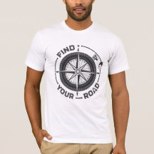 Minimalist Motorcycle Compass T-Shirt