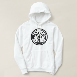 Minimalist Mountain Hiker Trekking Adventure Hoodie