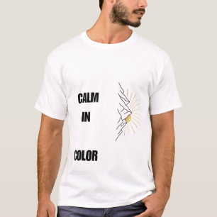 Minimalist Mountain Sunrise Line Art T-Shirt