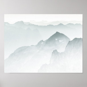 Minimalist Mountains Poster