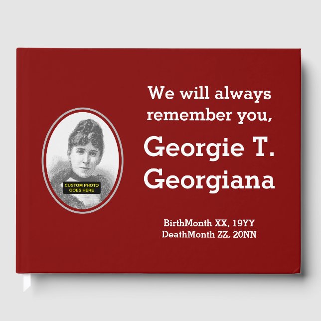 Minimalist, Mournful Sympathies Guestbook (Front)