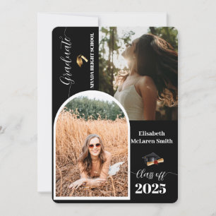 Minimalist Multi-Photo Class of 2026 Senior Grad  Invitation