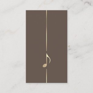 Minimalist Music Eighth Note Business Card