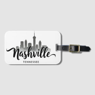 Minimalist Nashville Skyline, Tennessee City   Luggage Tag