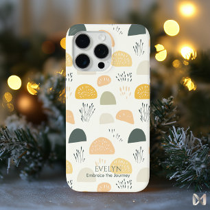 Minimalist Nature-Inspired - Abstract Boho Pattern iPhone 15 Pro Max Case