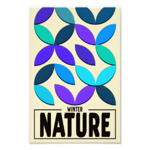 Minimalist Nature Poster – Winter Botanic Wall Art