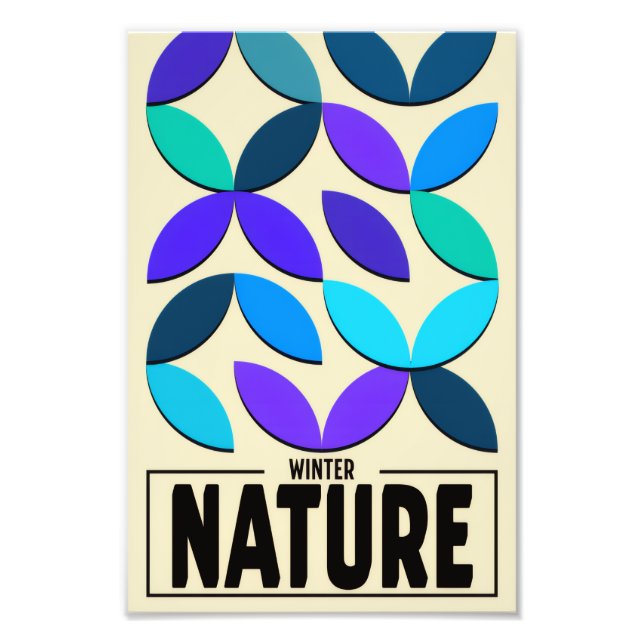 Minimalist Nature Poster – Winter Botanic Wall Art (Front)