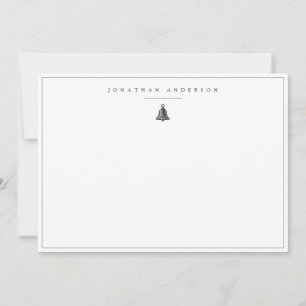 Minimalist Nautical Bell Custom Note Card