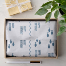 Minimalist Nautical Theme Blue White Birthday