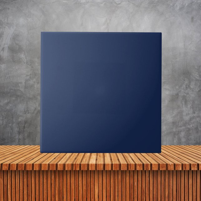 Minimalist Navy Blue  Plain Solid Colour   Ceramic Tile (Creator Uploaded)