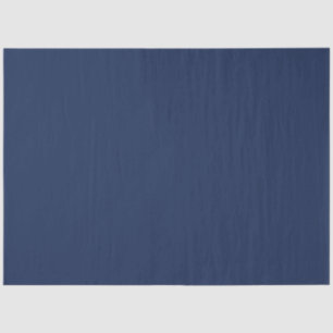Minimalist Navy Blue Plain Solid Colour Tissue Paper