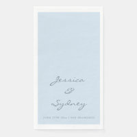 Minimalist Navy Blue Script Wedding Custom