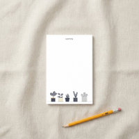 Minimalist Navy Cream Potted Plant Illustration