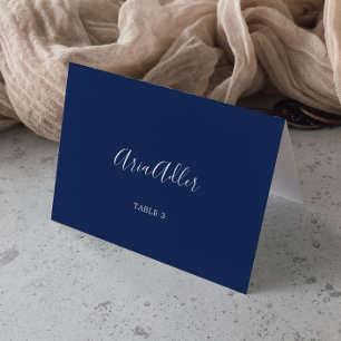 Minimalist   Navy Wedding Place Cards