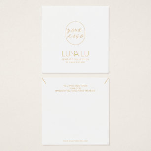 Minimalist Necklace Jewelry Display Card