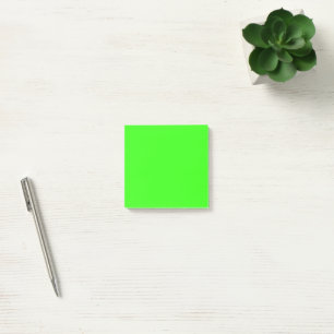 Minimalist Neon Green Plain Solid colour  Post-it Notes