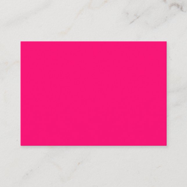 Minimalist Neon Pink Enclosure Card – Customisable (Front)