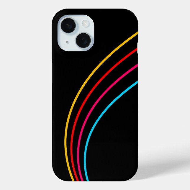Minimalist Neon Stripes Case-Mate iPhone Case (Back)