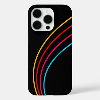 Minimalist Neon Stripes iPhone 16 Pro Case