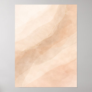 Minimalist Neutral Abstract Wall Art – Beige Organ