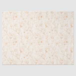 Minimalist Neutral Botanical Tissue Paper