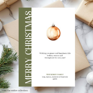 Minimalist Neutral Christmas Greeting Card Design