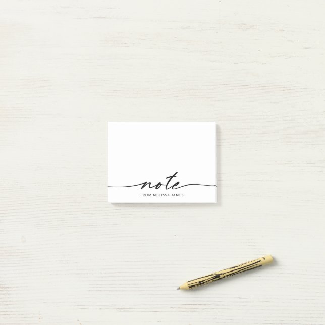 Minimalist Note Script Notes (On Desk)