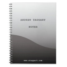 Minimalist Notebook with simple grey design