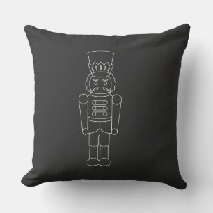 Minimalist Nutcracker: Unique Sleek Design Cushion