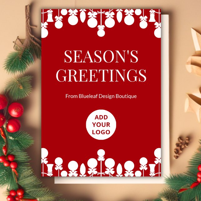 Minimalist Office Holiday Card | Customisable (Creator Uploaded)