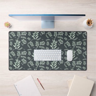 Minimalist Olive Branch Desk Mat – Botanical