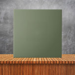 Minimalist Olive Green Plain Solid Colour  Ceramic Tile<br><div class="desc">Minimalist Olive Green Plain Solid Colour</div>