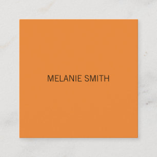 Minimalist / Oragne Square Business Card